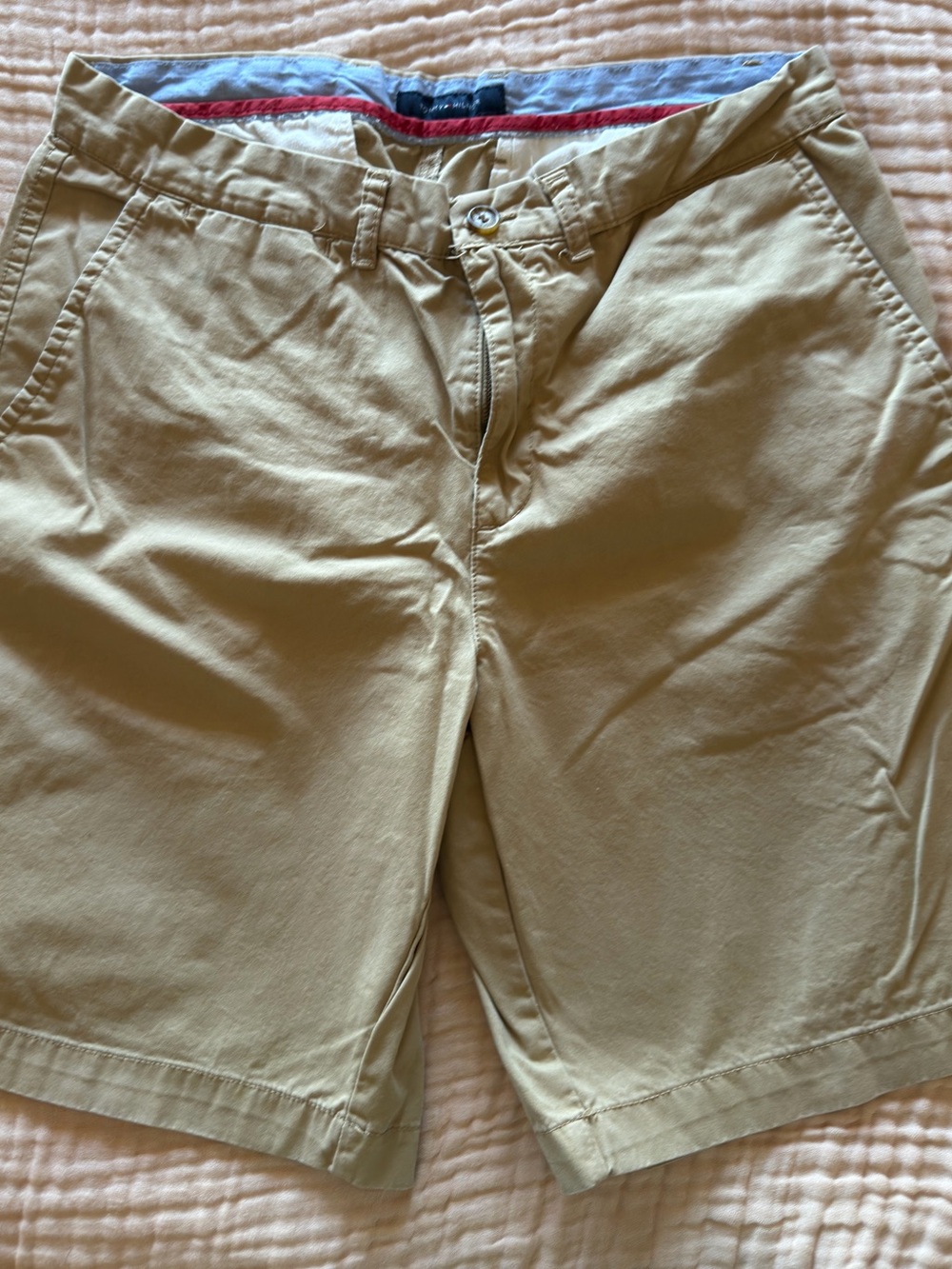 Tommy Hilfiger - Men's Classic Cotton Chino Shorts - Khaki, Size 36